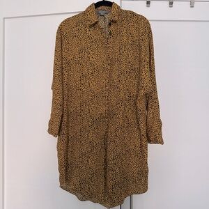 Leopard 🐆 print shirt dress